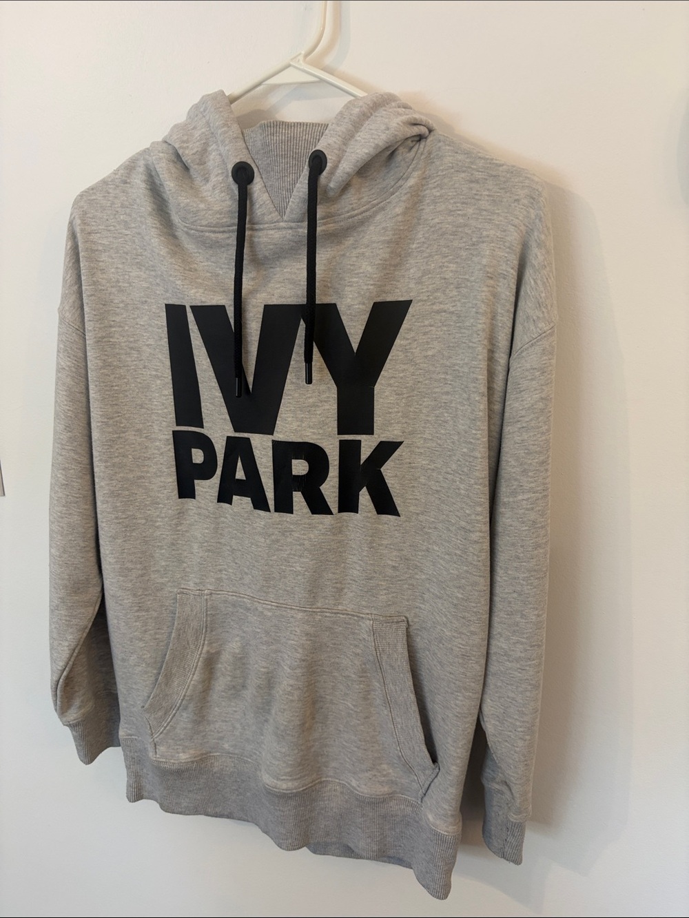 IVY PARK Gray Hoodie with Black Logo